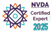Selo Oficial de Certificação NVDA Expert 2025 - Clique para validar no site da NV Access